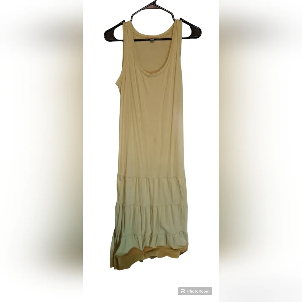 Black Cardigan over a yellow dress. - Picture 3 of 9